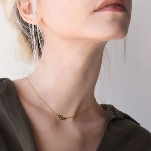 Mejuri Gold Olive Leaf Necklace